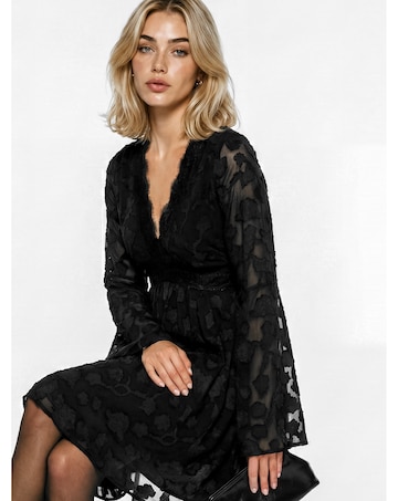 Lovedrobe Burnout Fabric Mini Dress