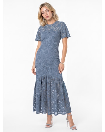 Lovedrobe Floral Lace Midaxi Dress
