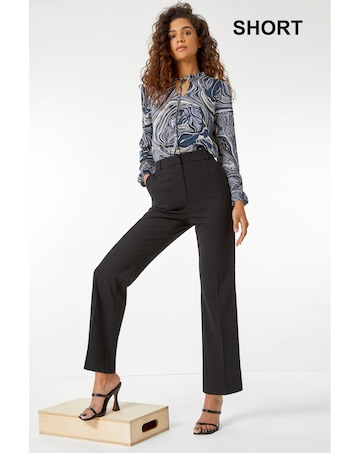 Roman Short Bootcut Stretch Trousers
