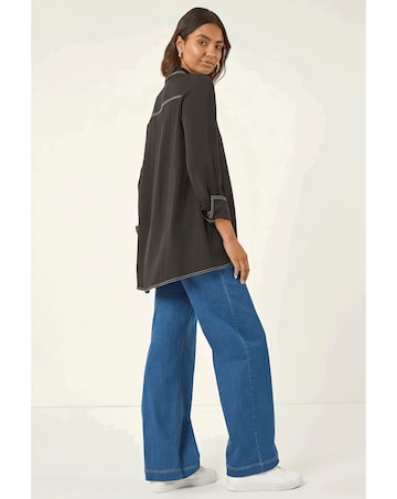 Roman Contrast Stitch Shirt
