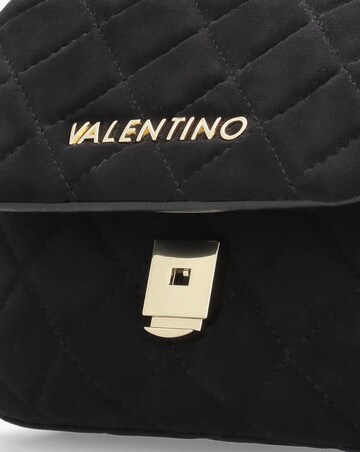 Valentino Bags Small Quilted Ocarina Black Suedette Shoulder Bag