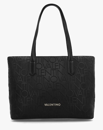 Valentino Bags Gynevra Monogram Black Shopper Bag