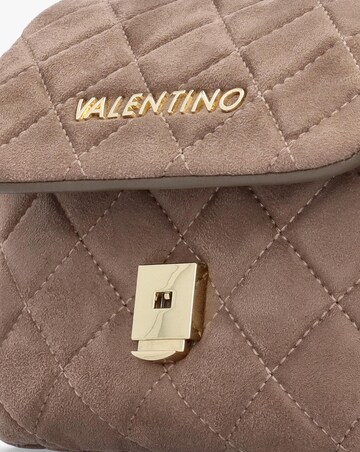 Valentino Bags Small Quilted Ocarina Taupe Suedette Shoulder Bag