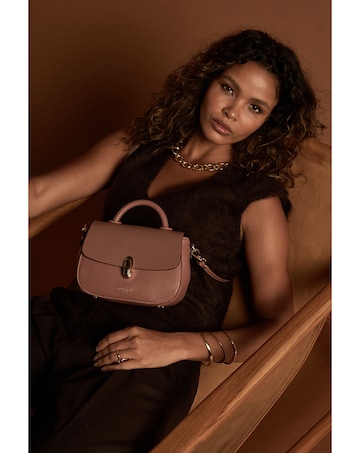 Luella Grey Delia Pecan Top Handle Crossbody