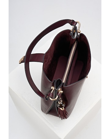 Luella Grey Andrea Black Cherry Hobo