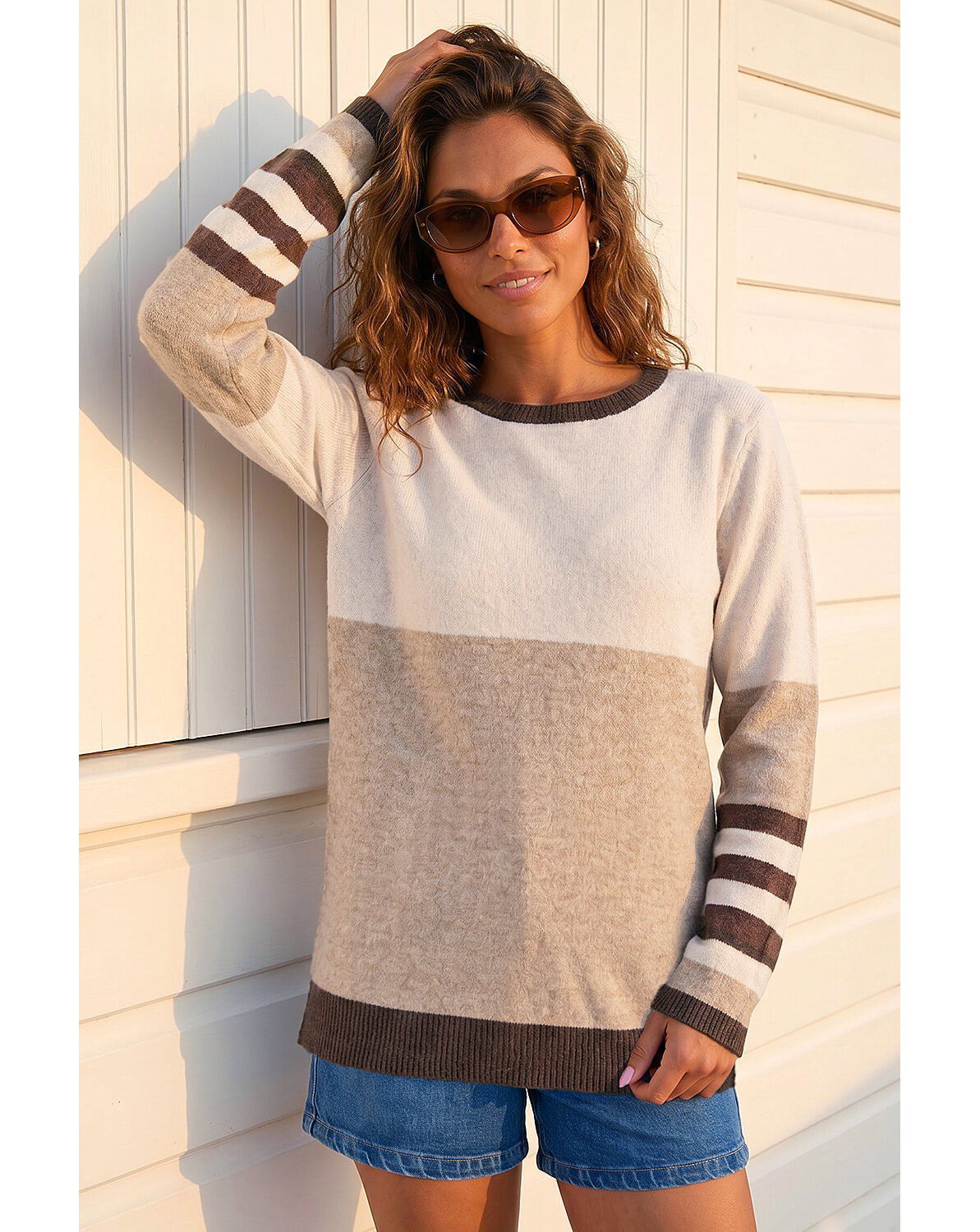 Roman Colour Block Stripe Jumper
