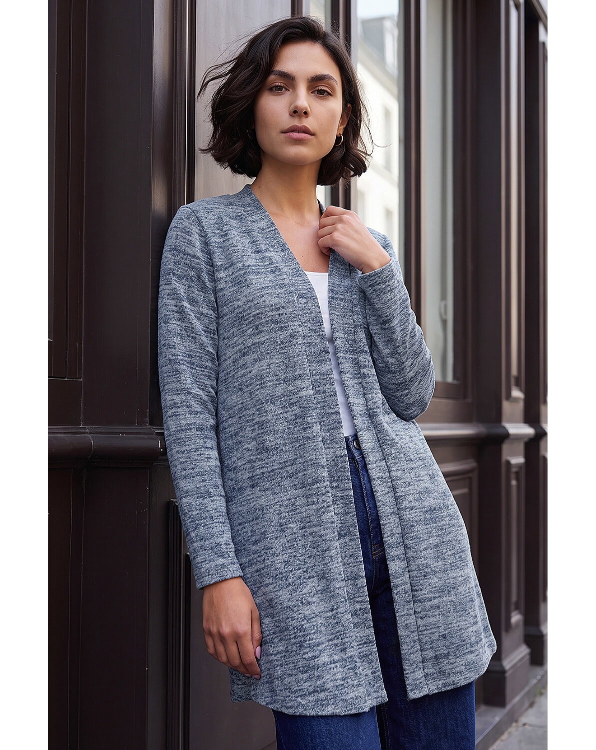 Roman Longline Knit Cardigan