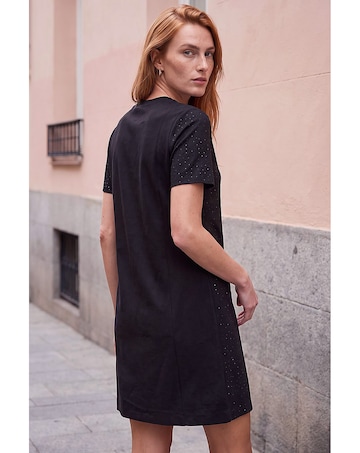 Roman Embellished Shift Stretch Dress