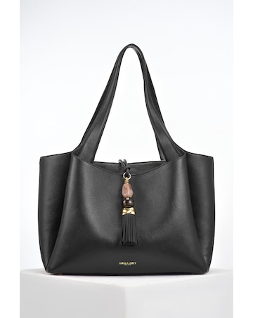 Luella Grey Stella Black Laptop Tote