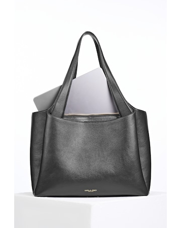 Luella Grey Stella Black Laptop Tote