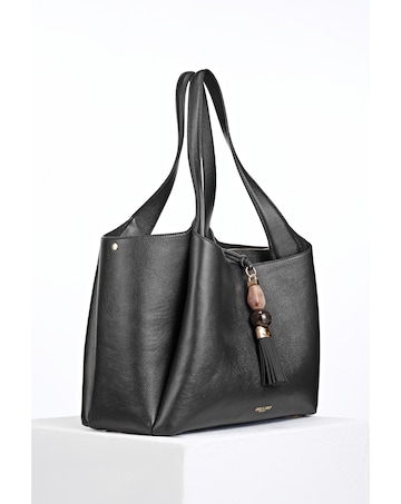 Luella Grey Stella Black Laptop Tote
