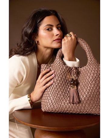 Luella Grey Suky Fawn Woven Crossbody