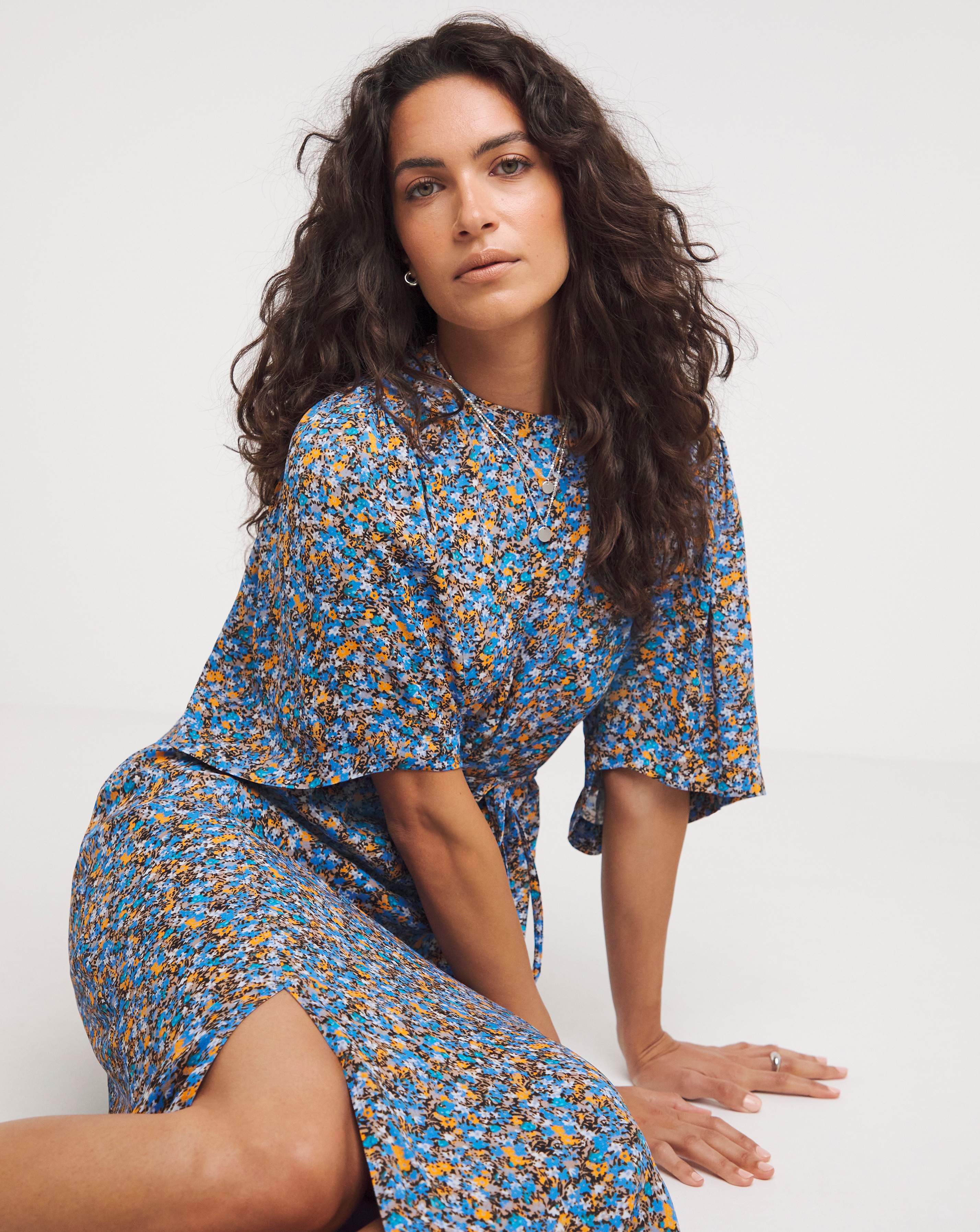 Whistles Bouquet Midi Dress