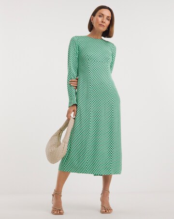 Whistles Crosshatch Print Minimal Dress