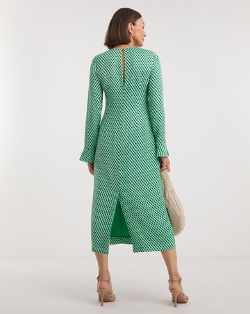 Whistles Crosshatch Print Minimal Dress