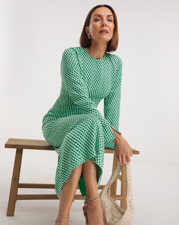 Whistles Crosshatch Print Minimal Dress