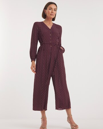 Whistles Lottie Spot Print Jumpsuit
