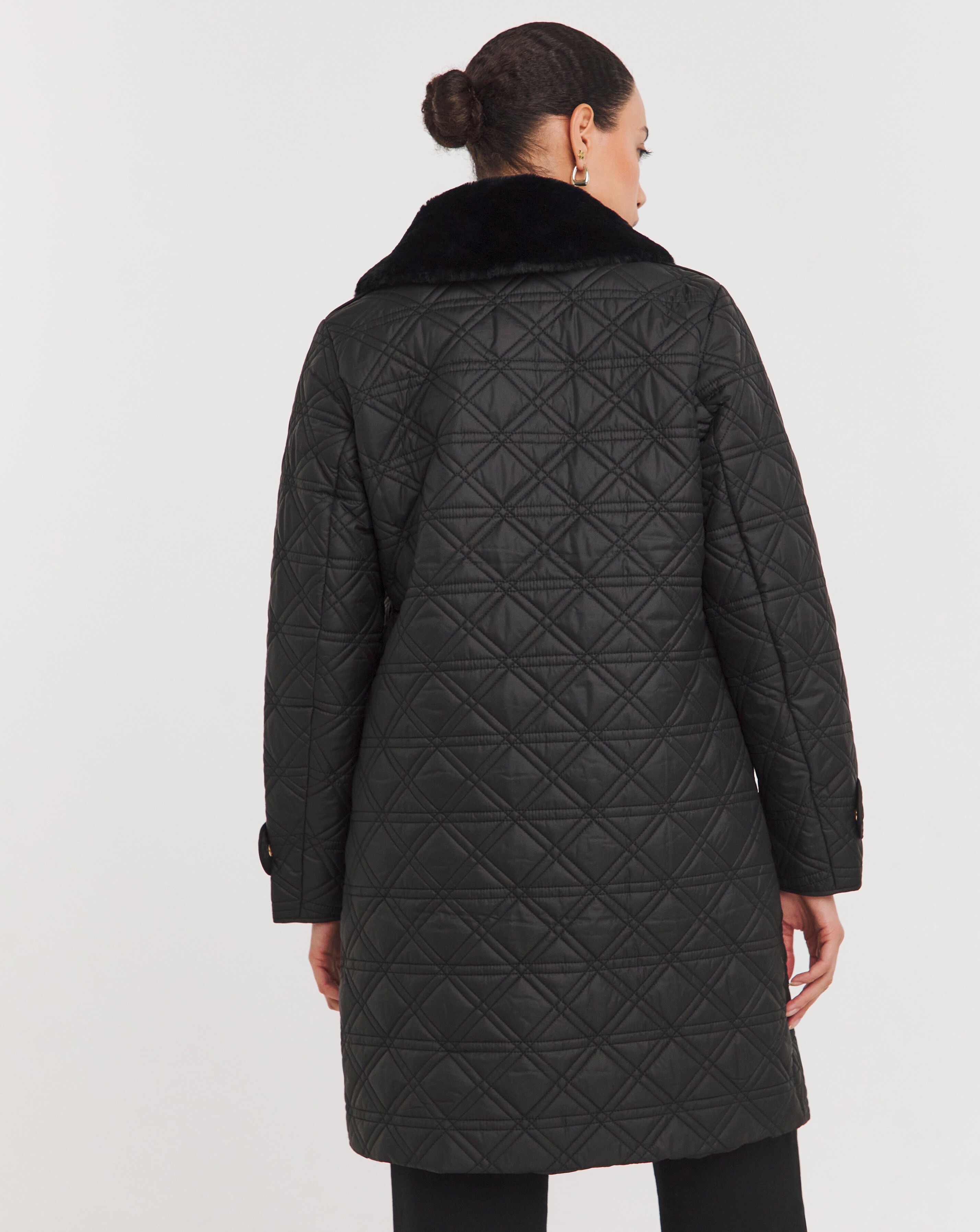 Burberry horberie quilted trench coat deals