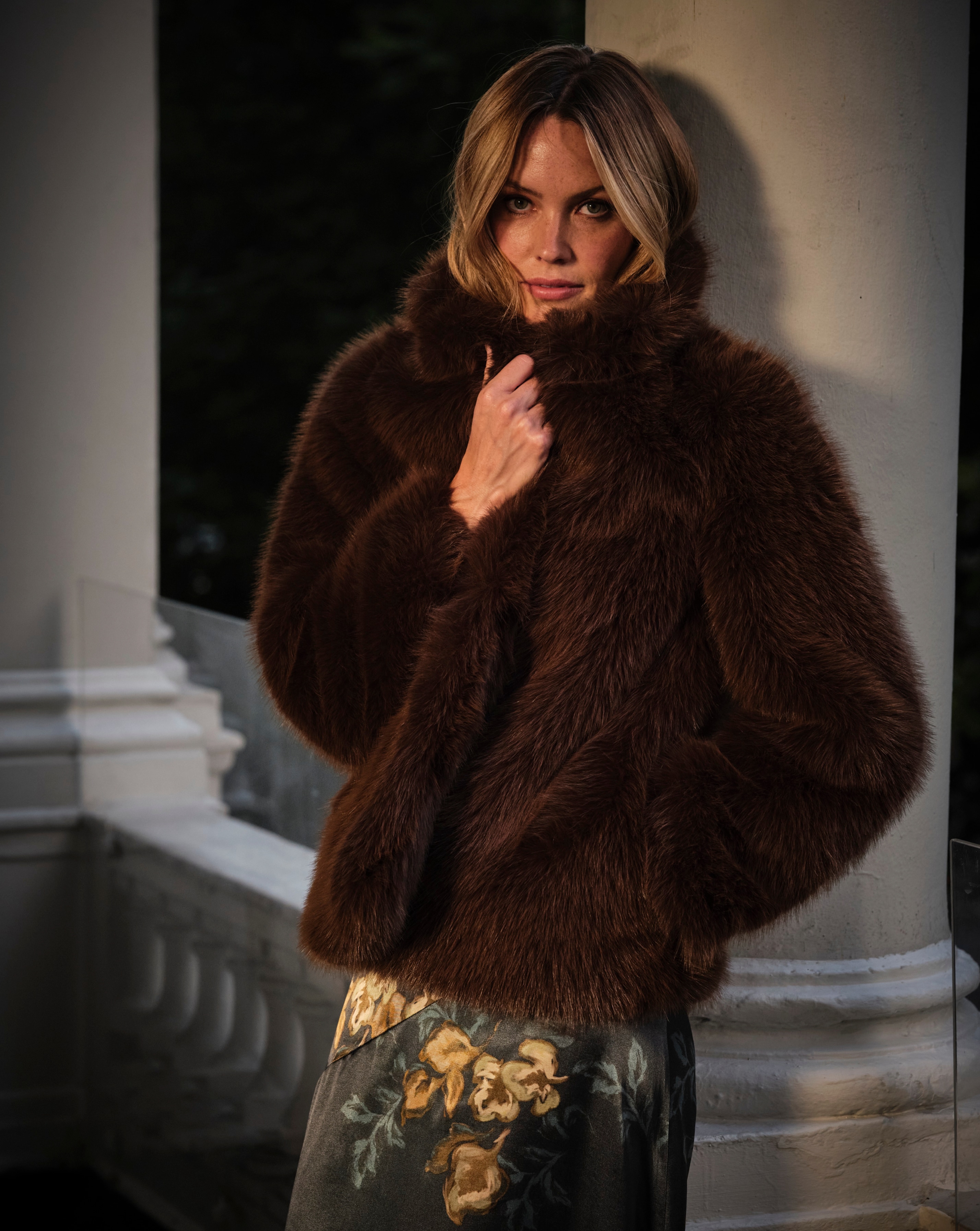 New In - Fatface Celeste Faux Fur Coat