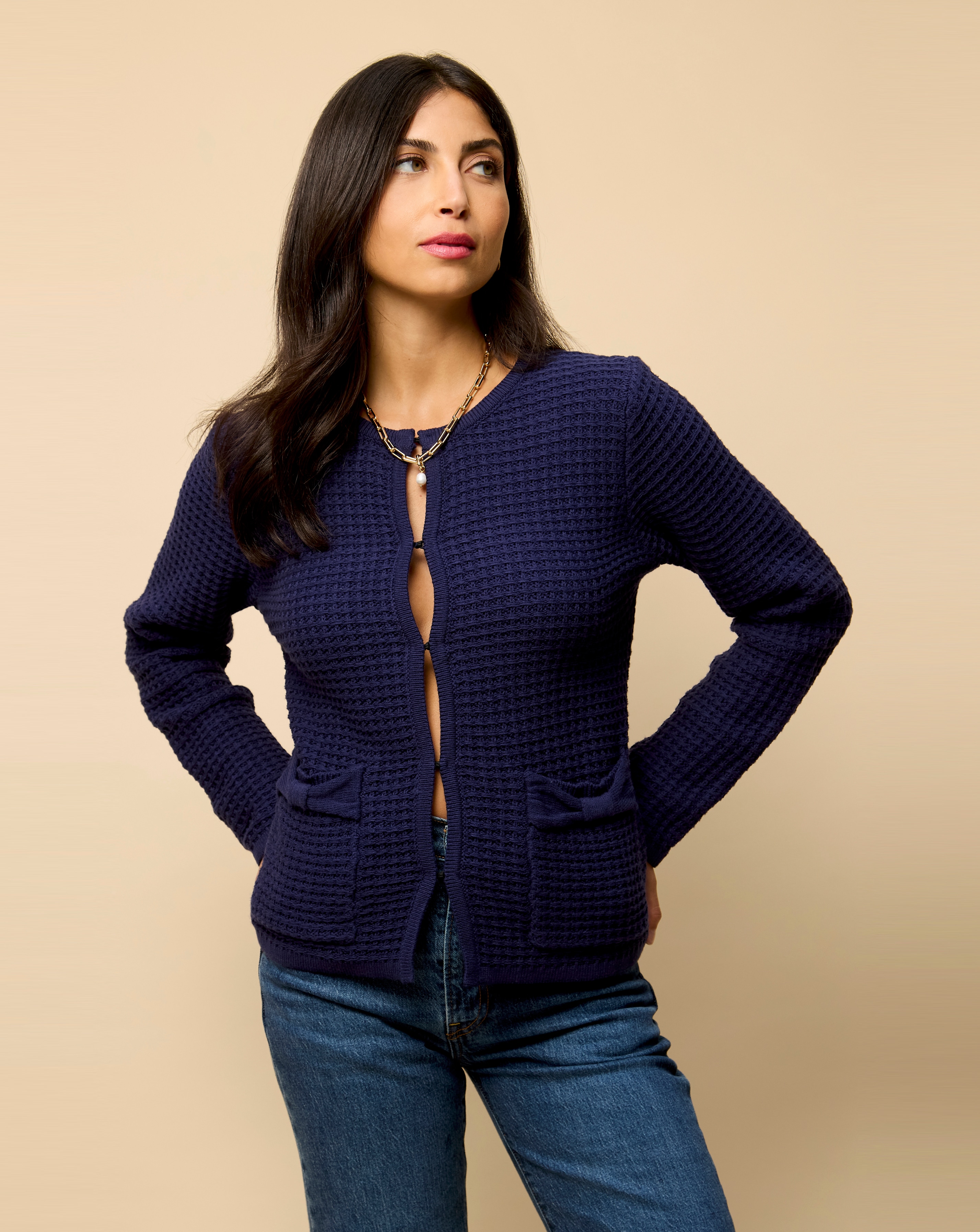 Little Mistress Navy Cardigan