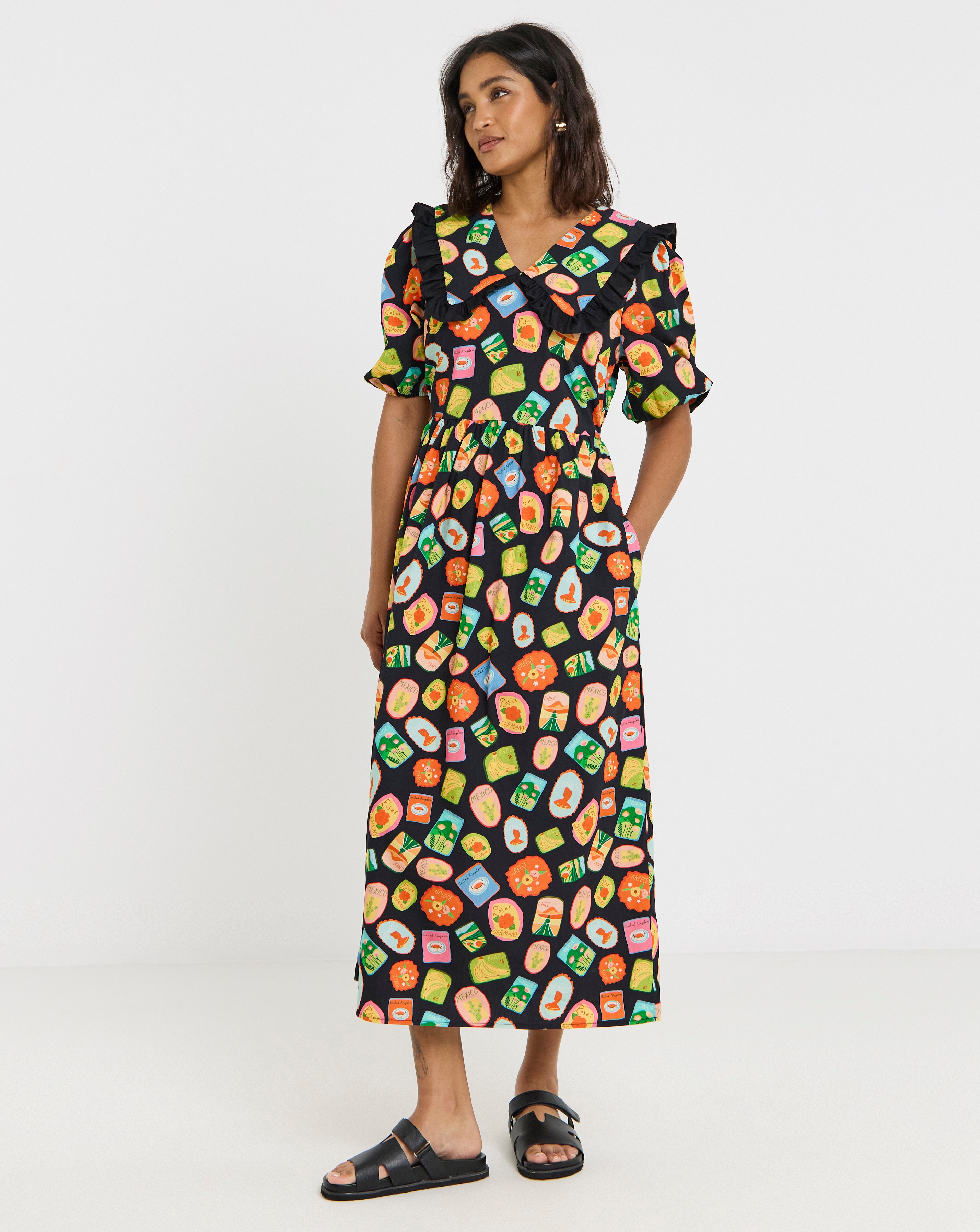 Twisted Wunder Collared Midaxi Dress