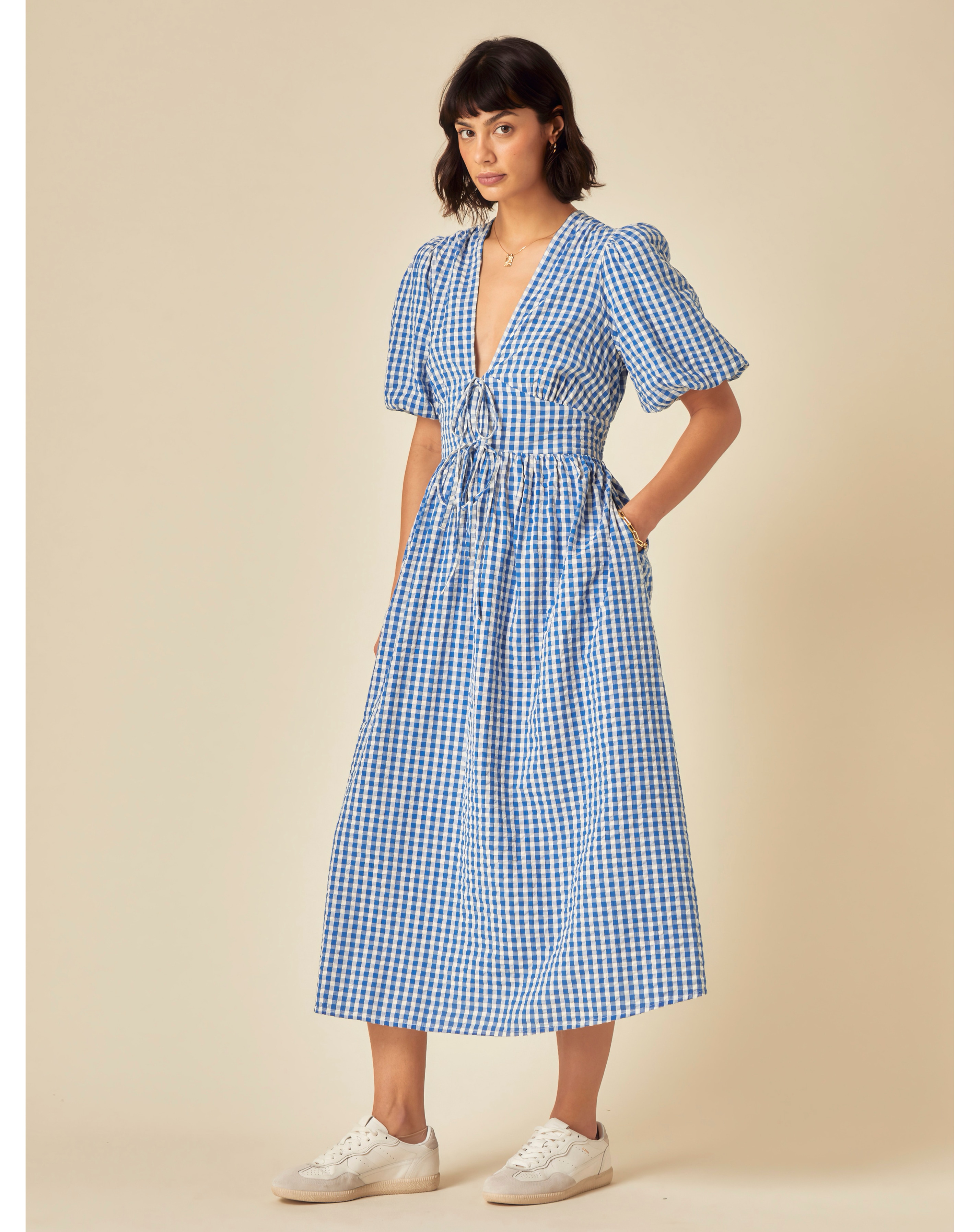 New In - Nobody's Child Scarla Gingham Midi Dress