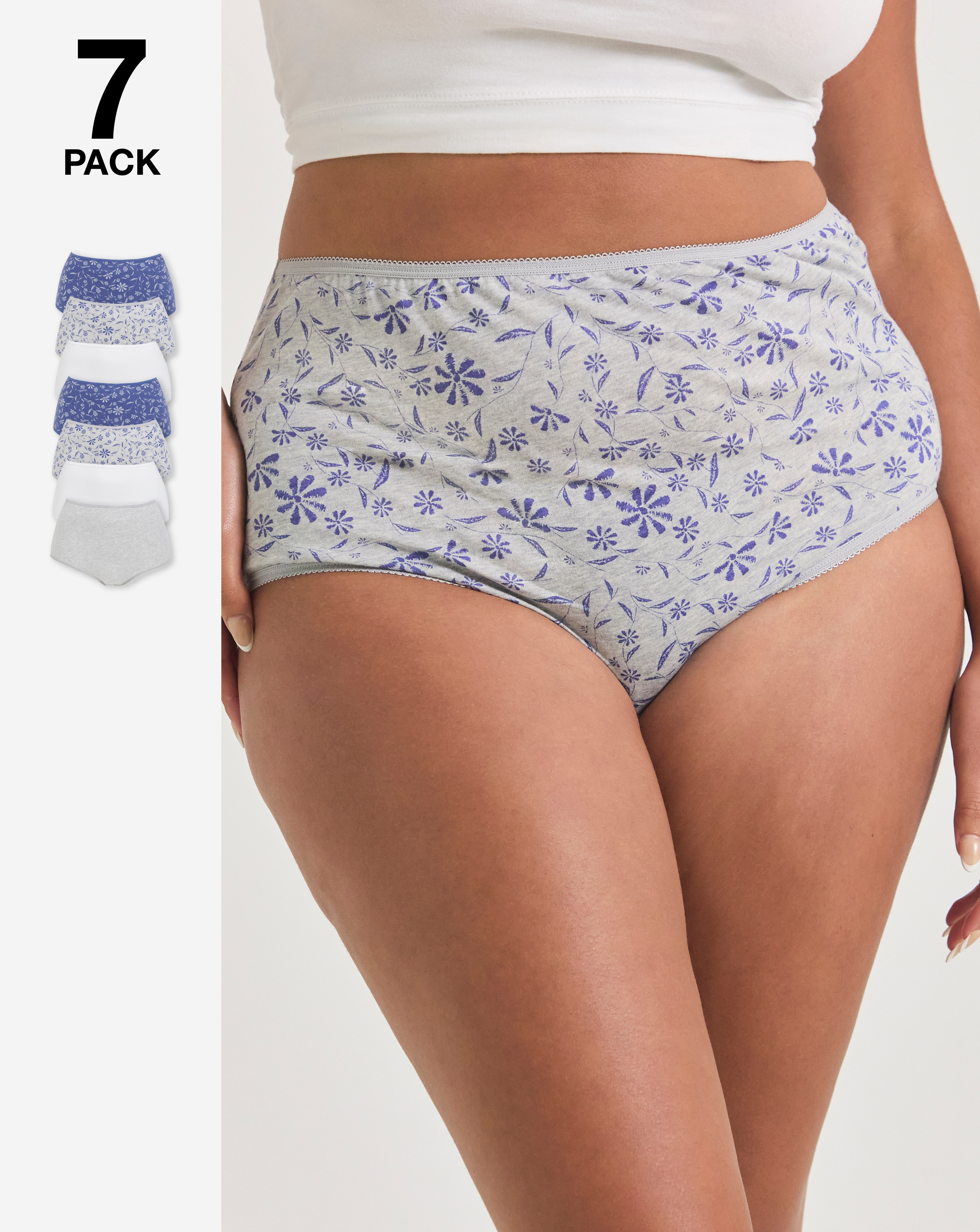 Pretty Secrets 7 Pack Full Fit Knickers
