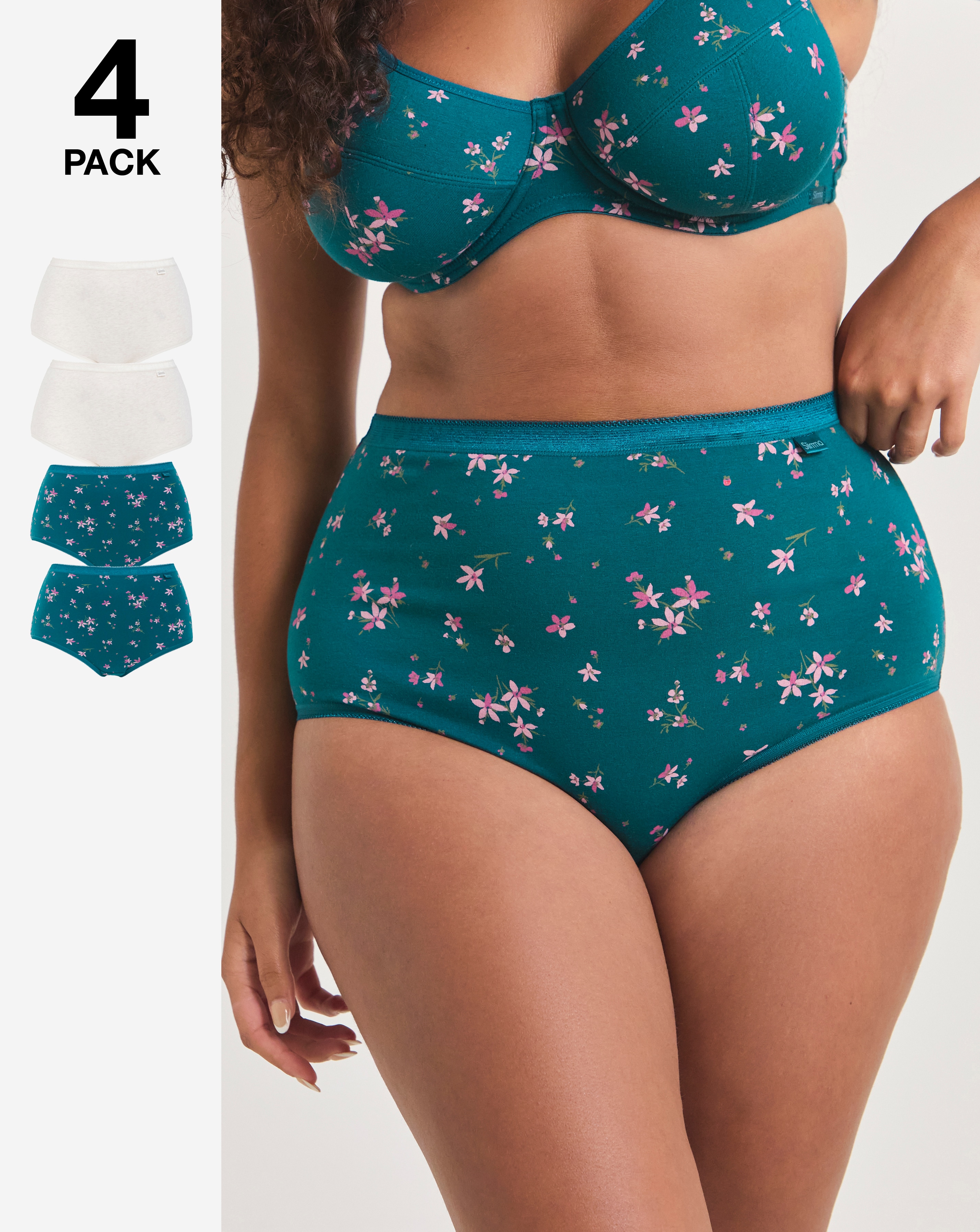 4 Pack Slimma Full Fit Knickers