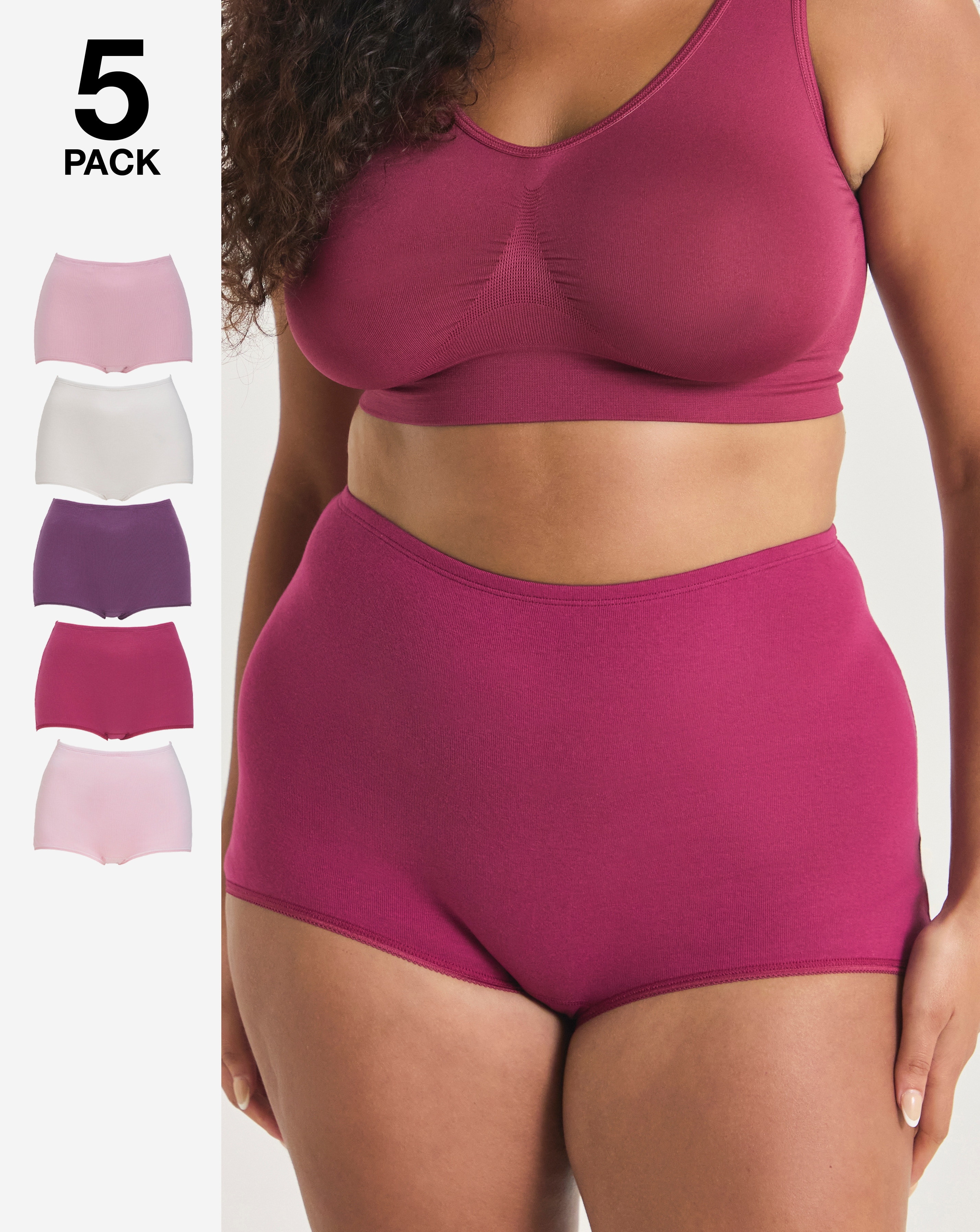 Pretty Secrets 5 Pack Comfort Shorts