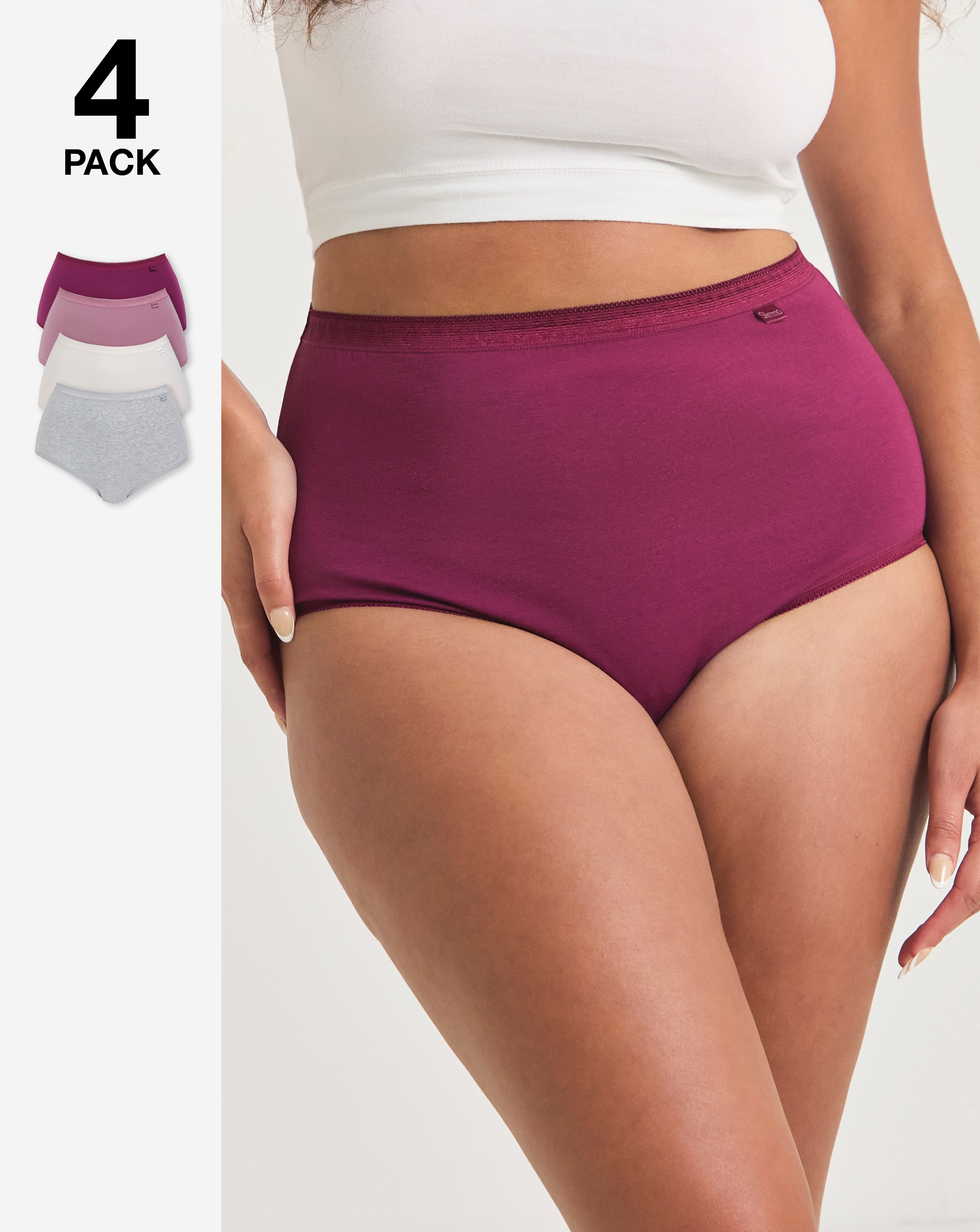 4 Pack Slimma Full Fit Knickers