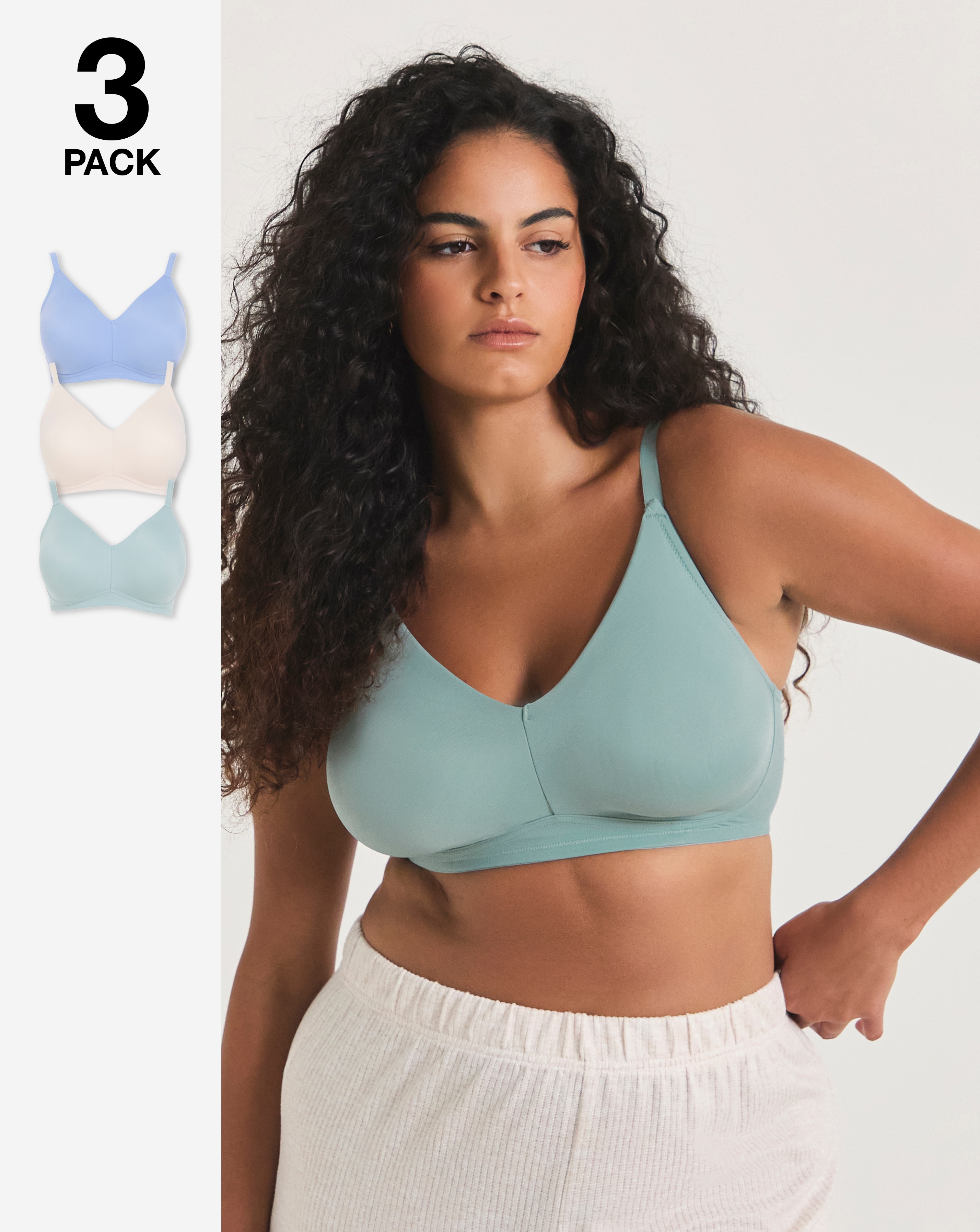 New In - 3 Pack Claire Micro NW Full Cup Bras
