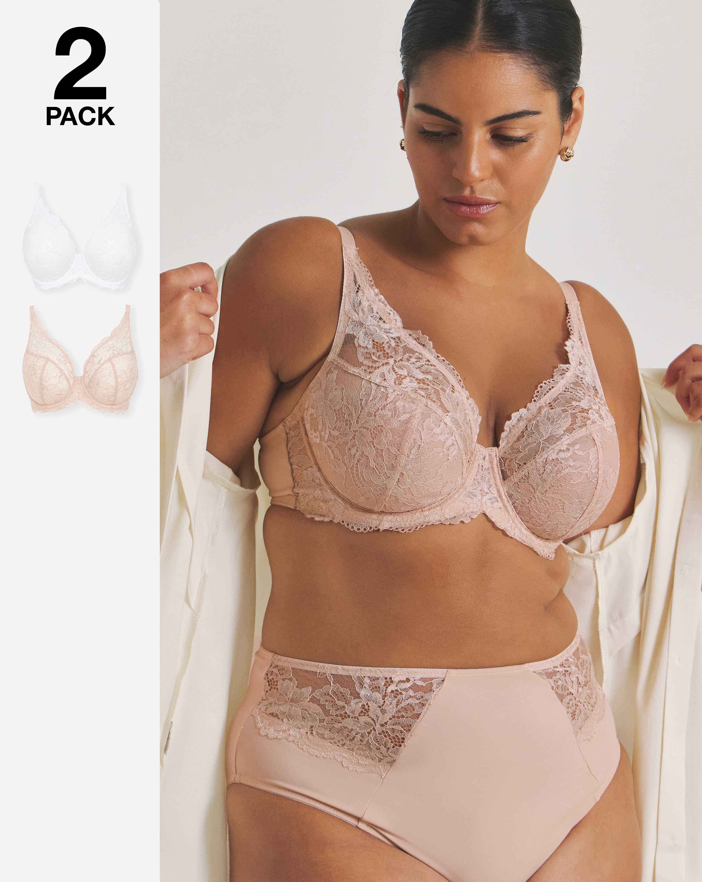New In - 2 Pack Ella Full Cup Wired Bras