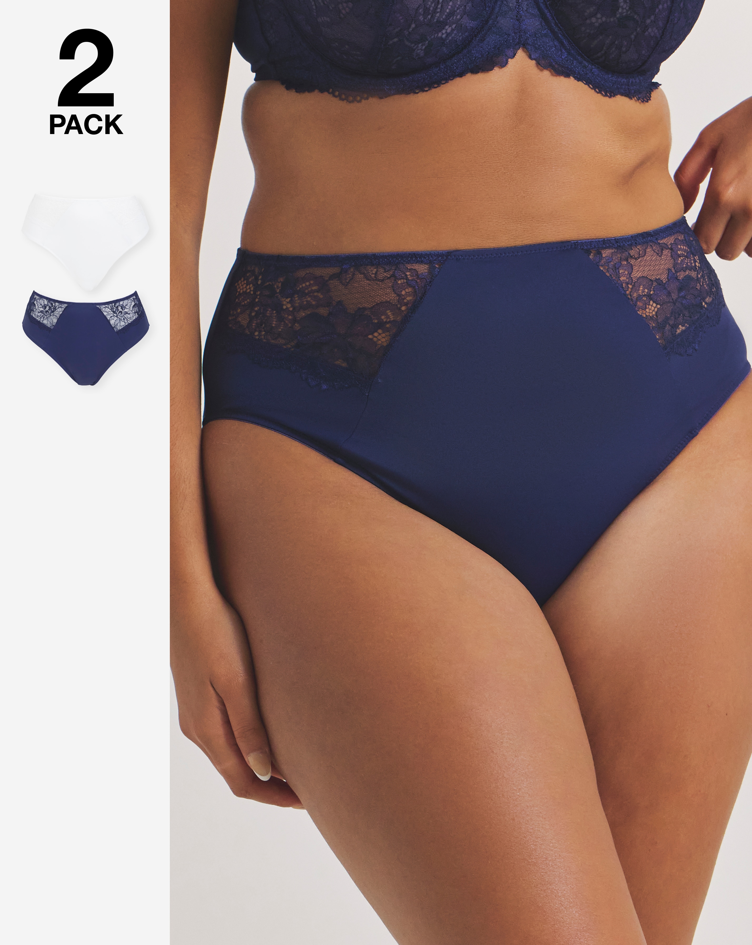 2 Pack Ella Full Knickers