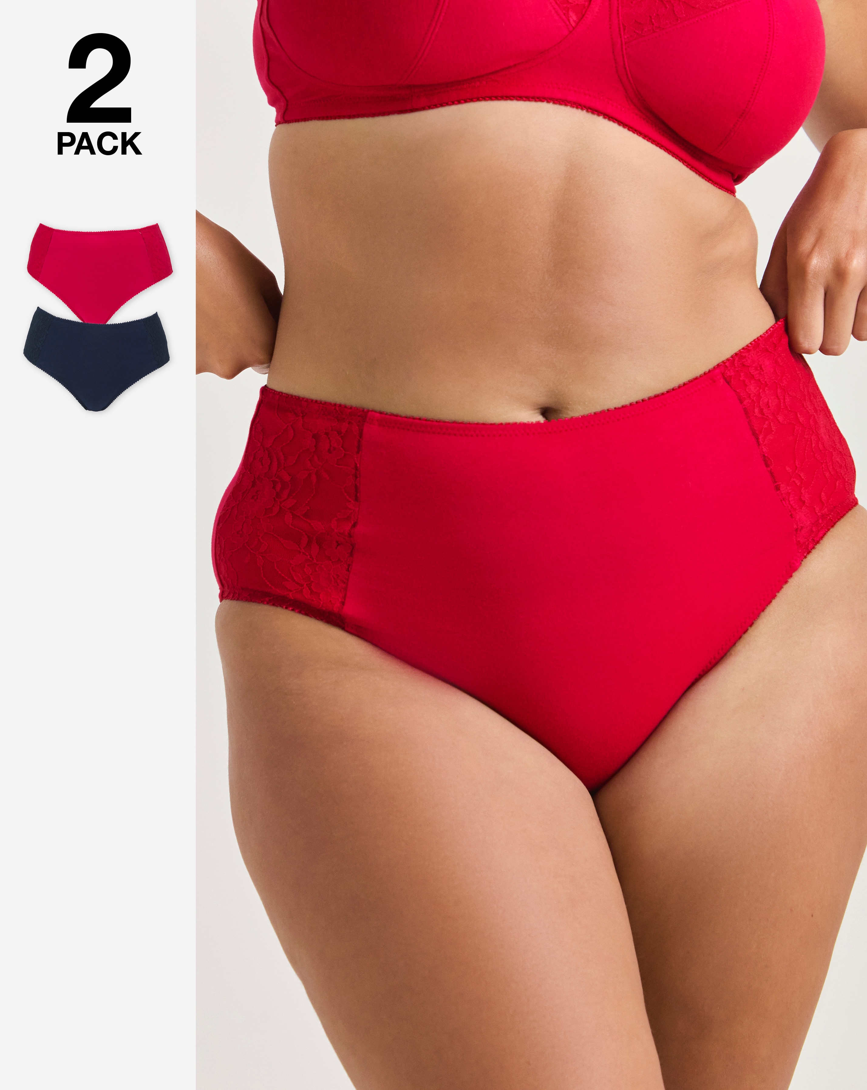 New In - New Sarah 2 Pack Full Briefs