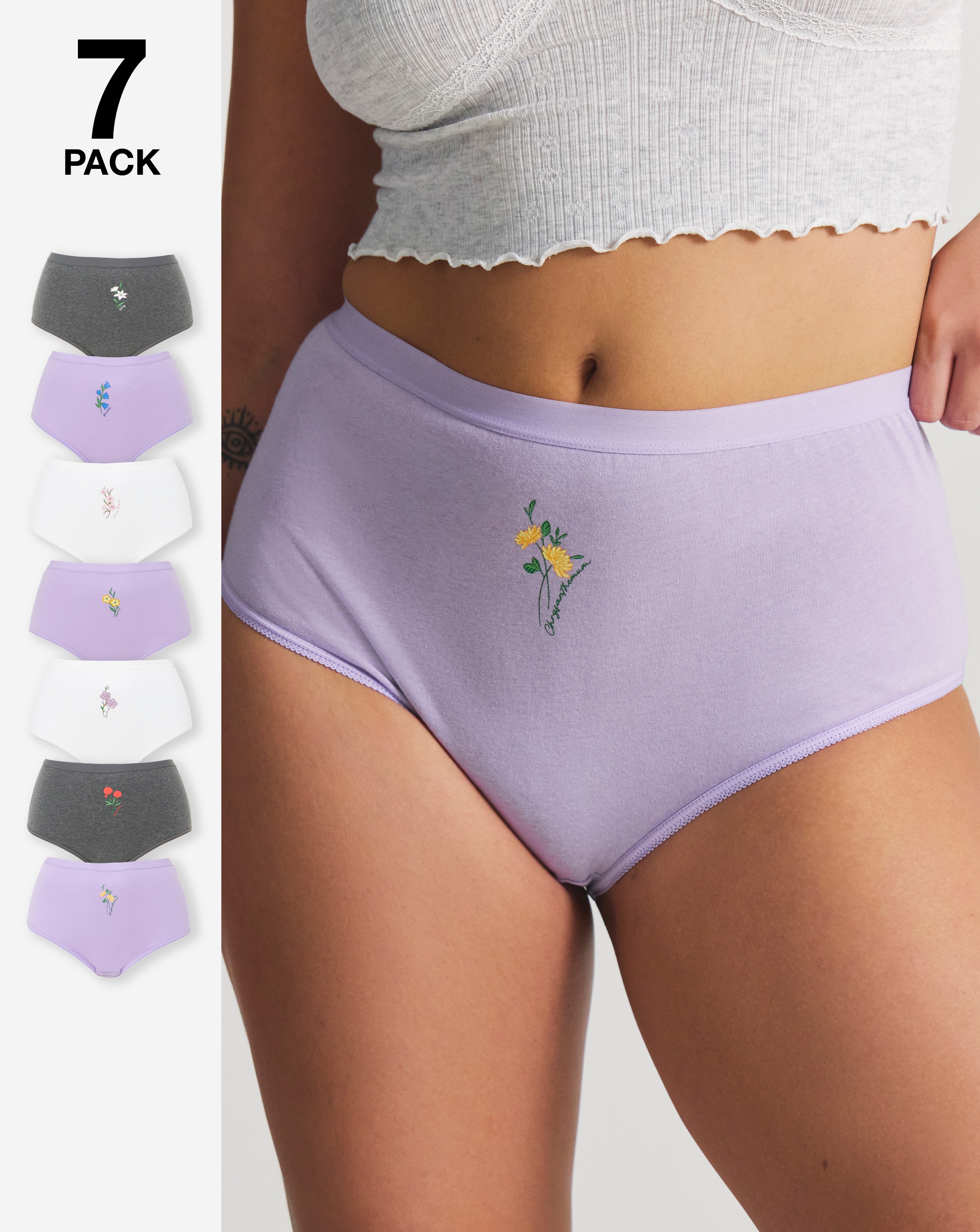 Pretty Secrets 7 Pack Full Fit Brief