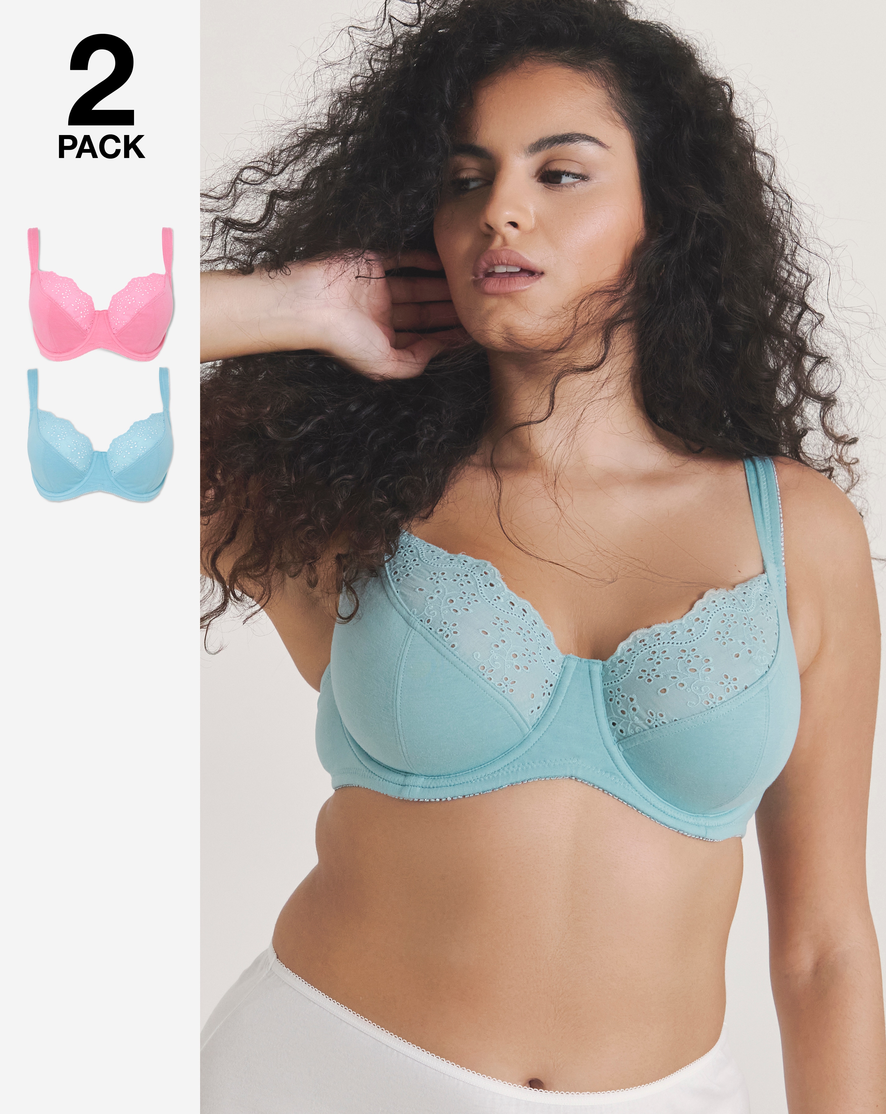 2 Pack New Jane Wired Full Cup Bras