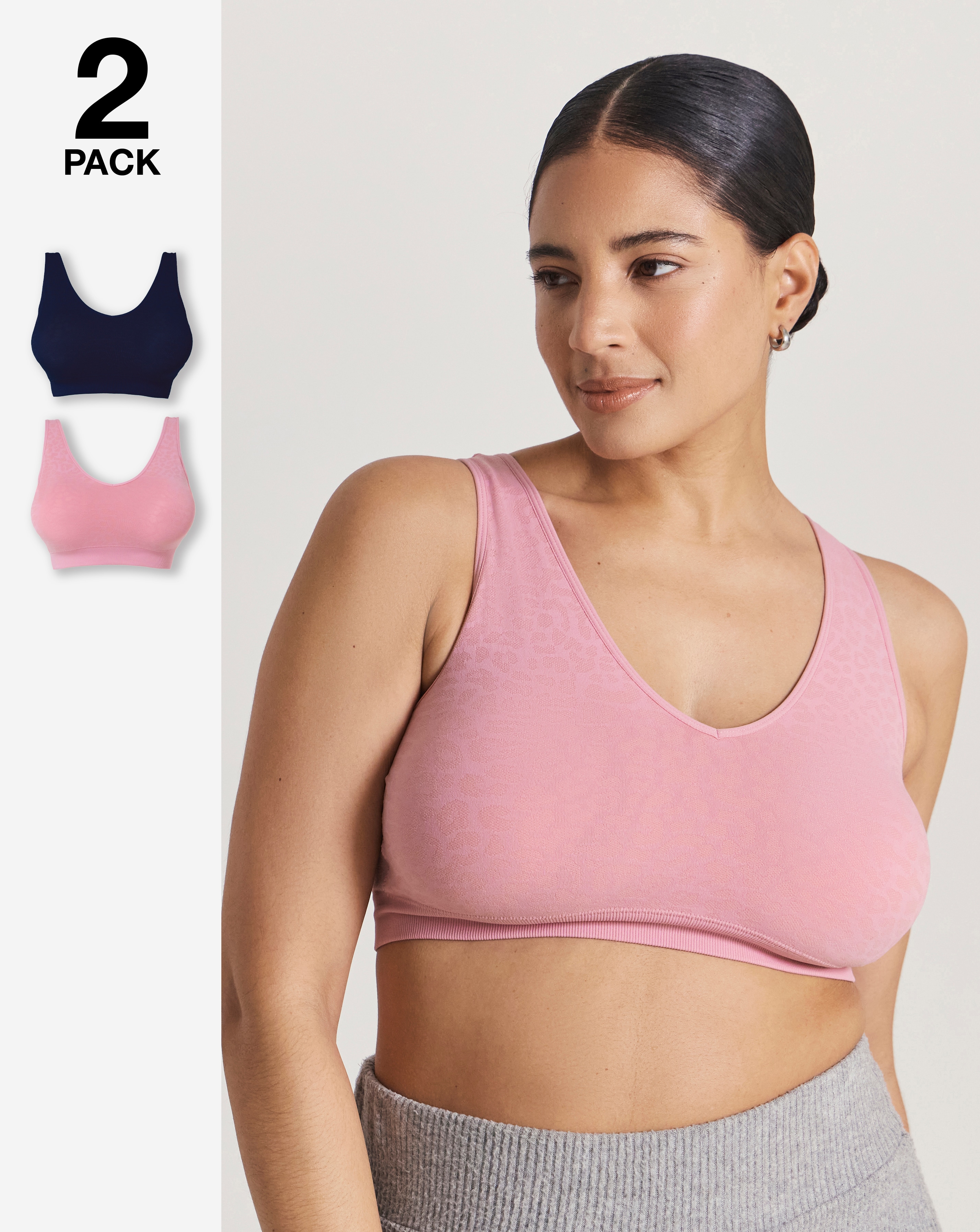 New In - 2 Pack Padded Comfort Tops