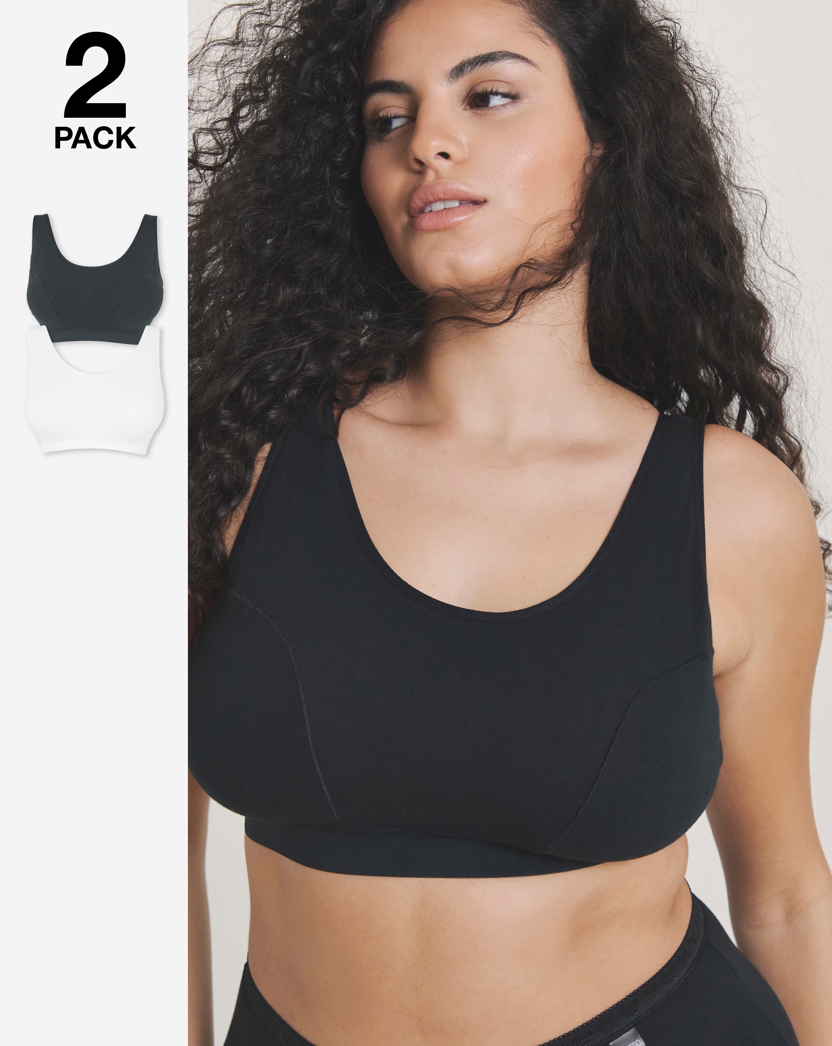 2 Pack Slimma Comfort Tops