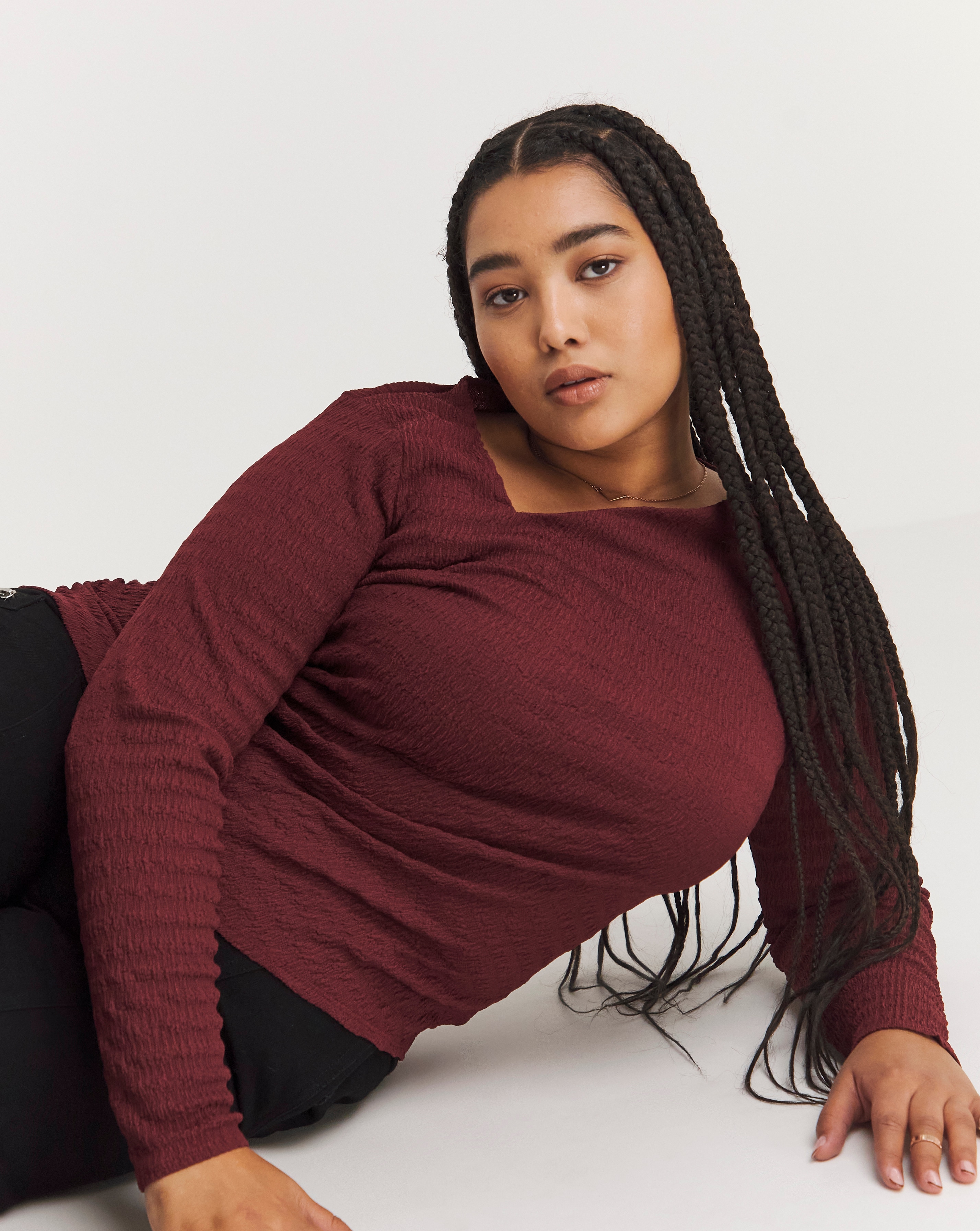 Asymmetric Ruched Top