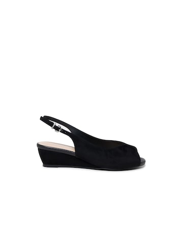 Paradox London Janine Wide E Fit Wedge Sandals