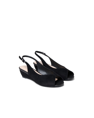 Paradox London Janine Wide E Fit Wedge Sandals