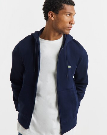 Lacoste Classic Zip Through Hoodie - Navy