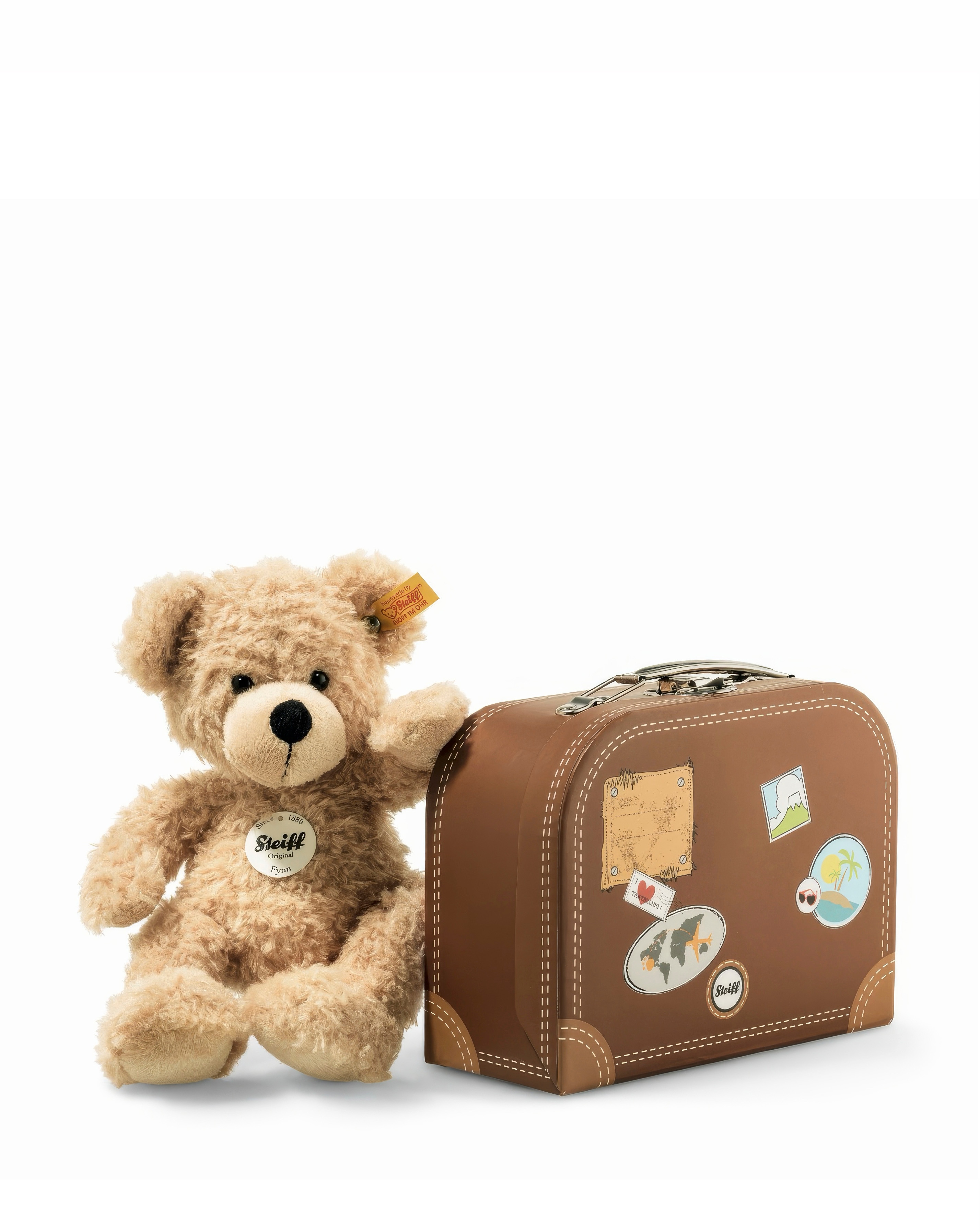 Steiff Fynn Teddy Bear & Suitcase