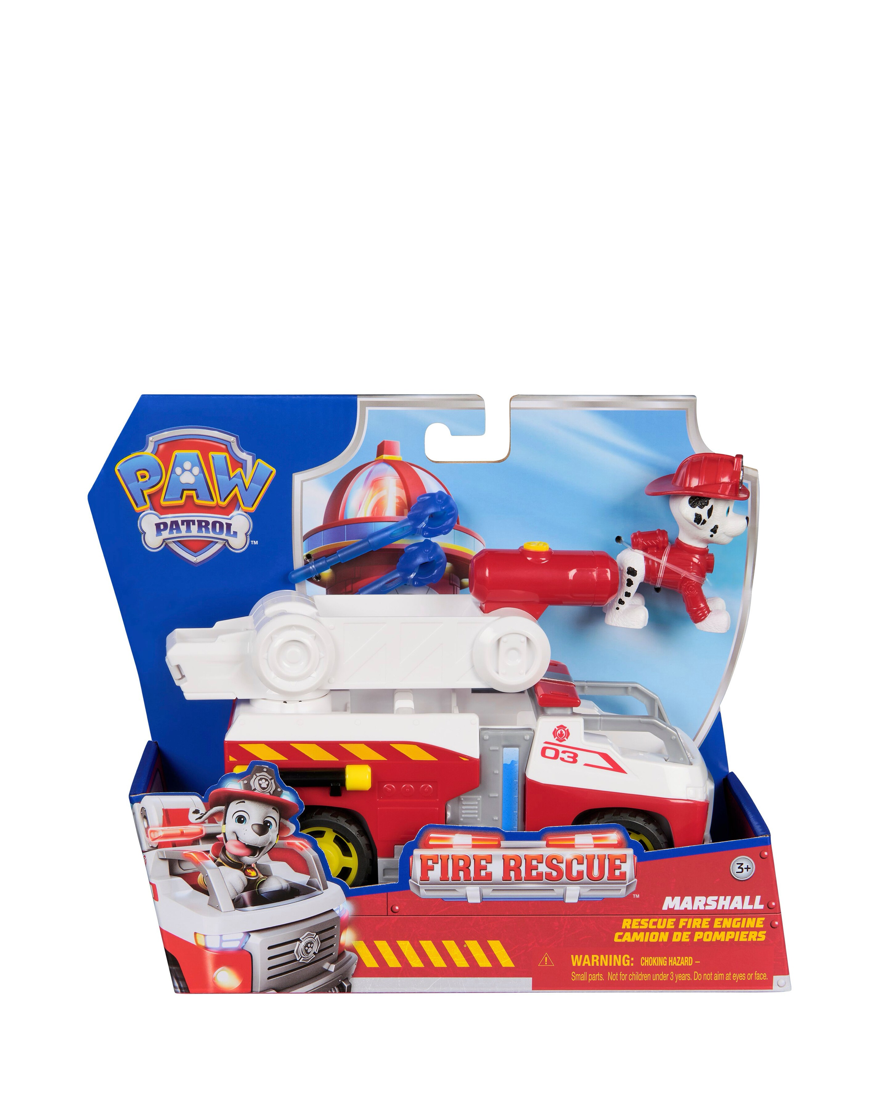 New In - Paw Patrol Fire Rescue Vehicle Marshall