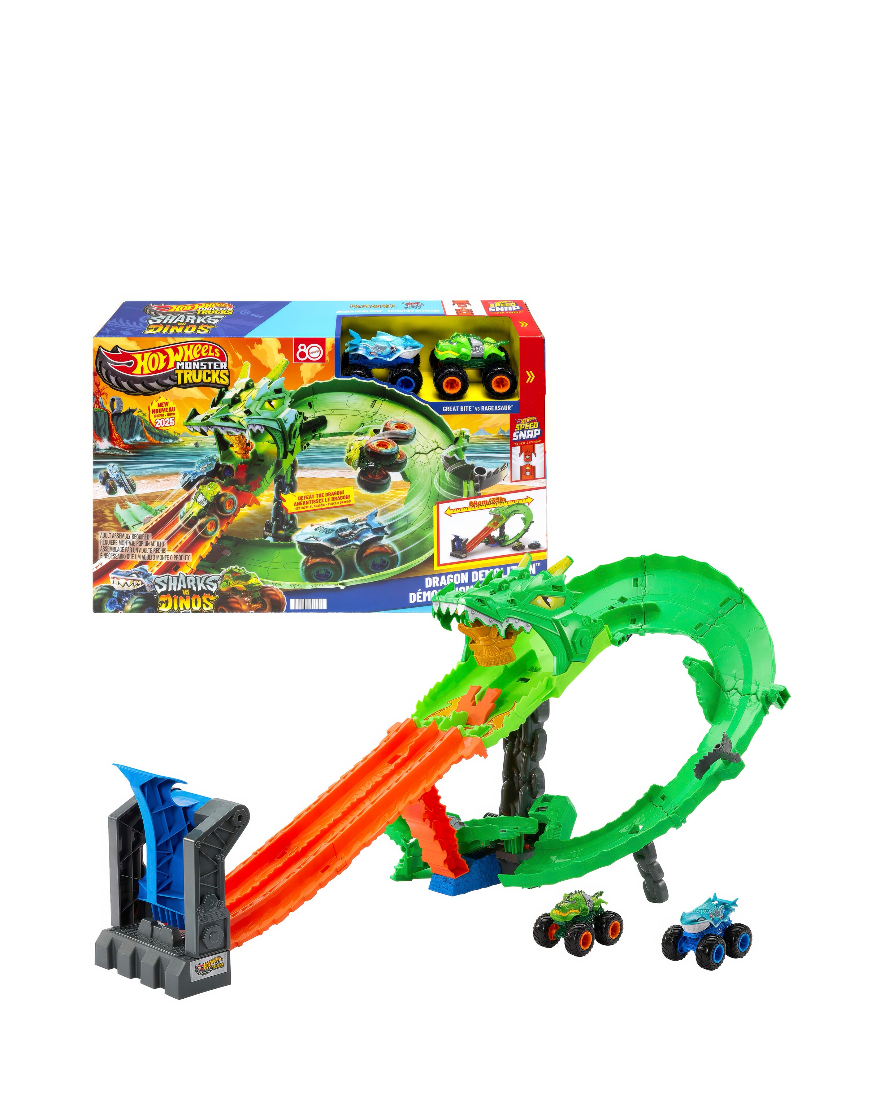 Hot Wheels Sharks vs Dinos Dragon