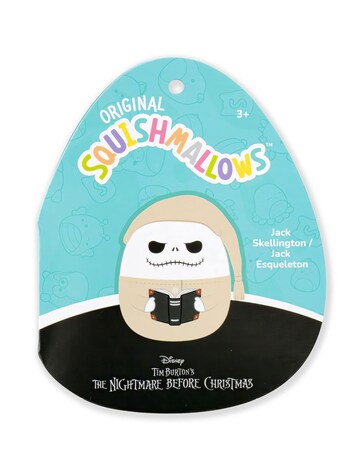 Squishmallows Nightmare Before Christmas 8-inch Jack in Pajamas Plush