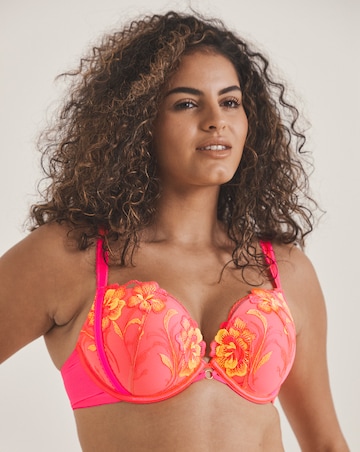 Ann Summers Tropical Oasis Padded Plunge Bright Pink