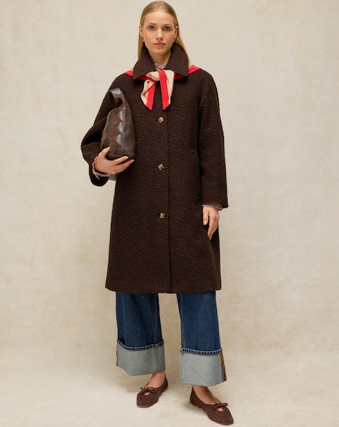 New In - White Stuff Boucle Wool Coat