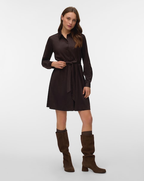 New In - Vero Moda Short Belted Shirt Dress