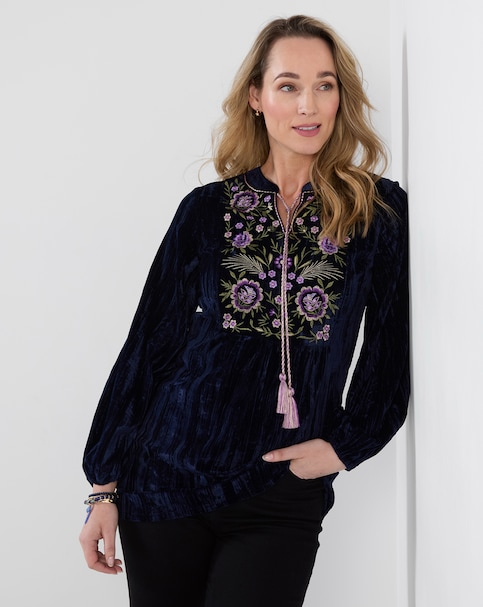 New In - Joe Browns Velvet Tunic Top